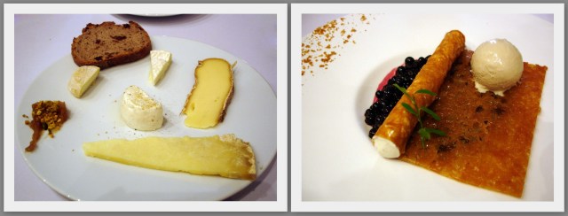 Quesos y postre