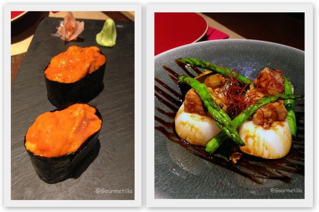 Gunkan Erizo & Vieiras y foie