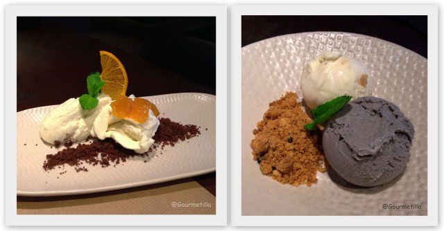 Mousse chocolate blanco & helados