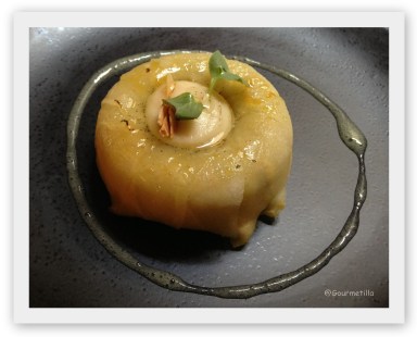 Timbal foie manzana