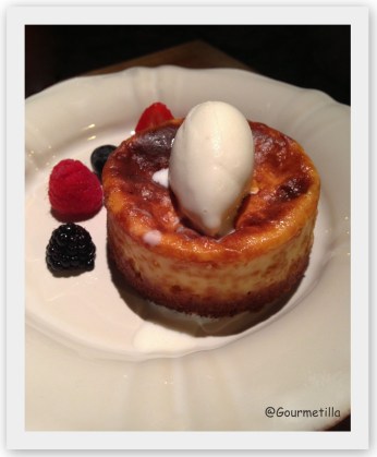 Pastel tibio mascarpone