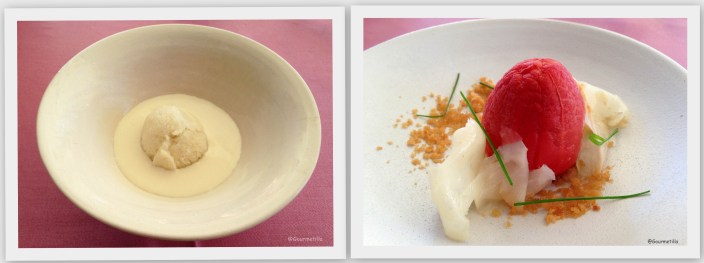 Ajoblanco y Tomate
