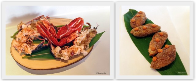 Bogavante y fritura pescado embarrado