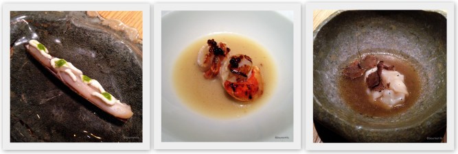 Navaja, Zamburiña y Dim Sum tendones